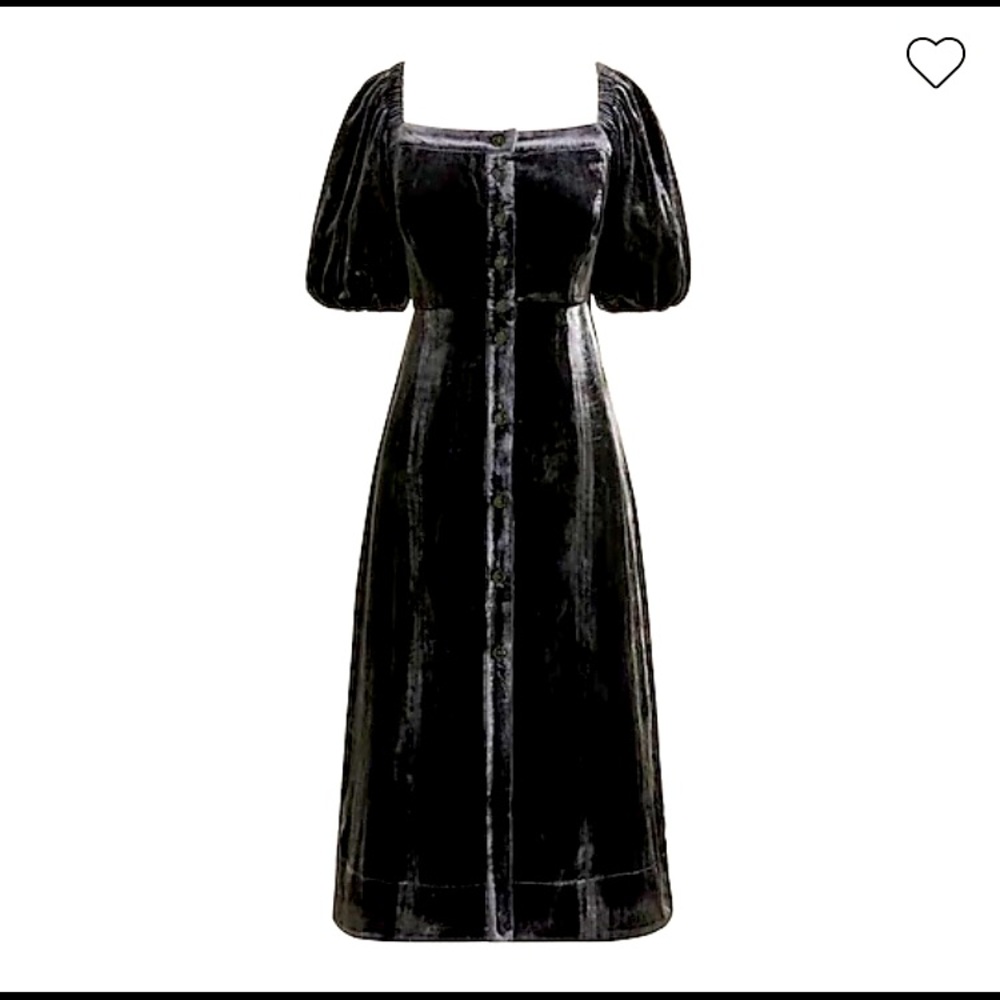 J. Crew Plus size Puff-sleeve velvet dress size 20